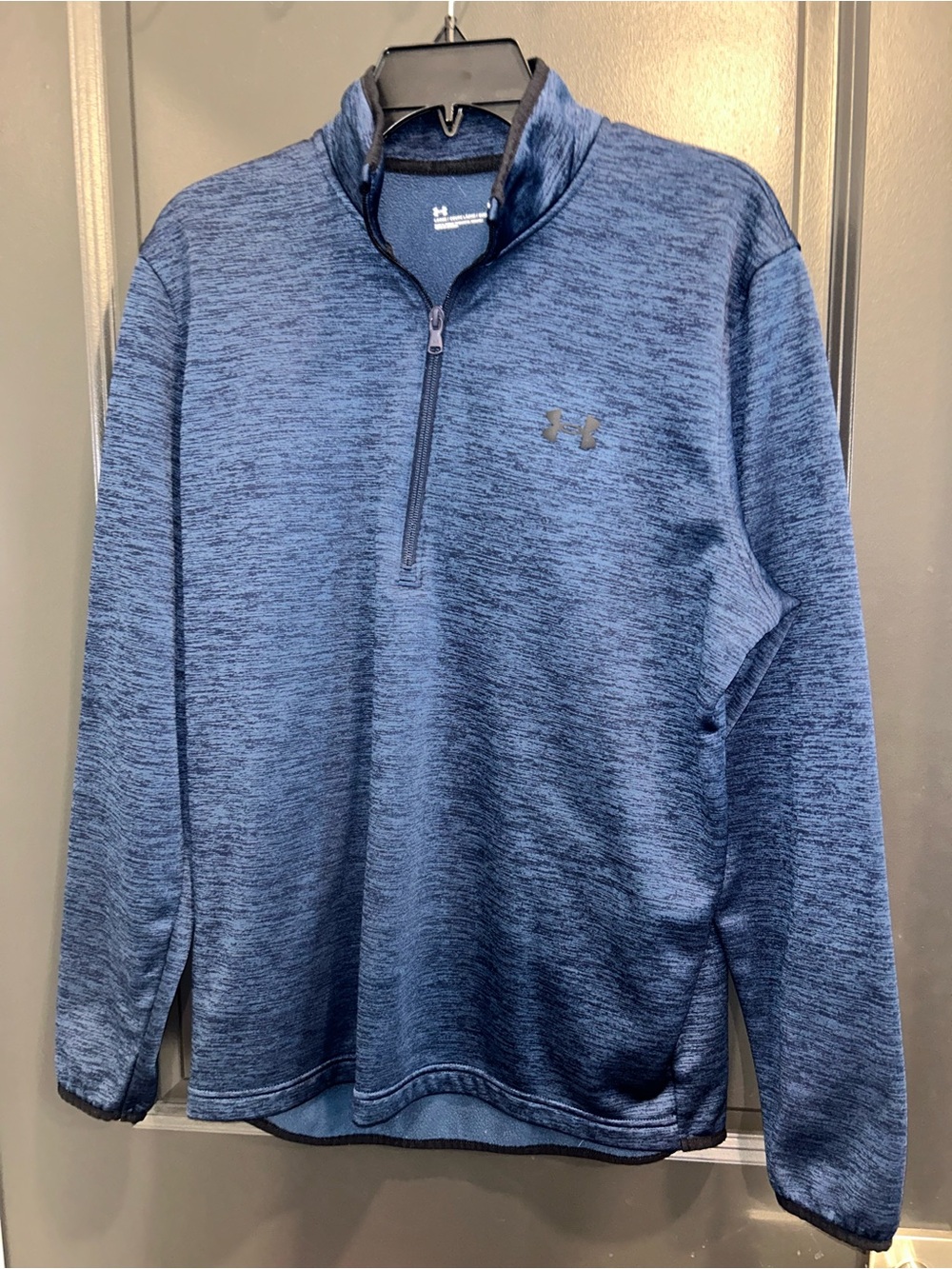Under Armour Blue Heather Quarter-Zip Pullover